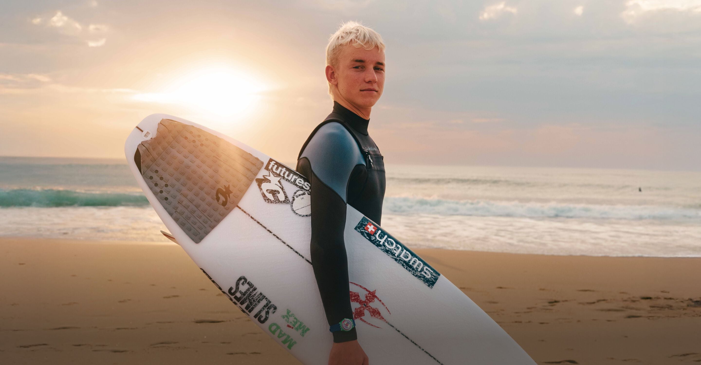 Swatch Proteam surfer Hughie Vaughan